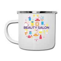 Beauty Salon Doodle Concept Cool (1) Camper Cup | Artistshot