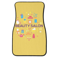 Beauty Salon Doodle Concept Cool (1) Front Car Mat | Artistshot