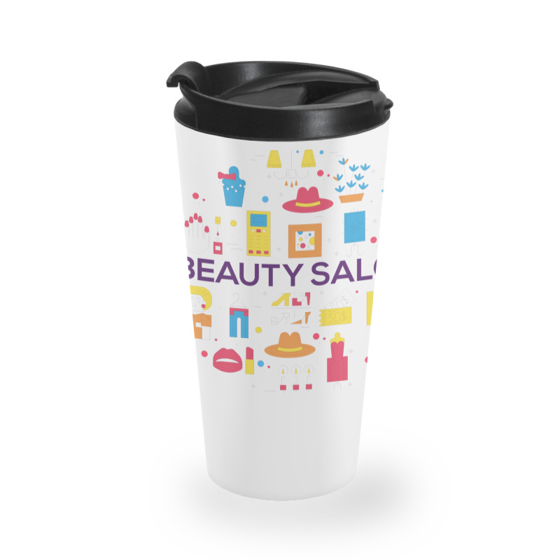 Beauty Salon Doodle Concept Cool (1) Travel Mug | Artistshot