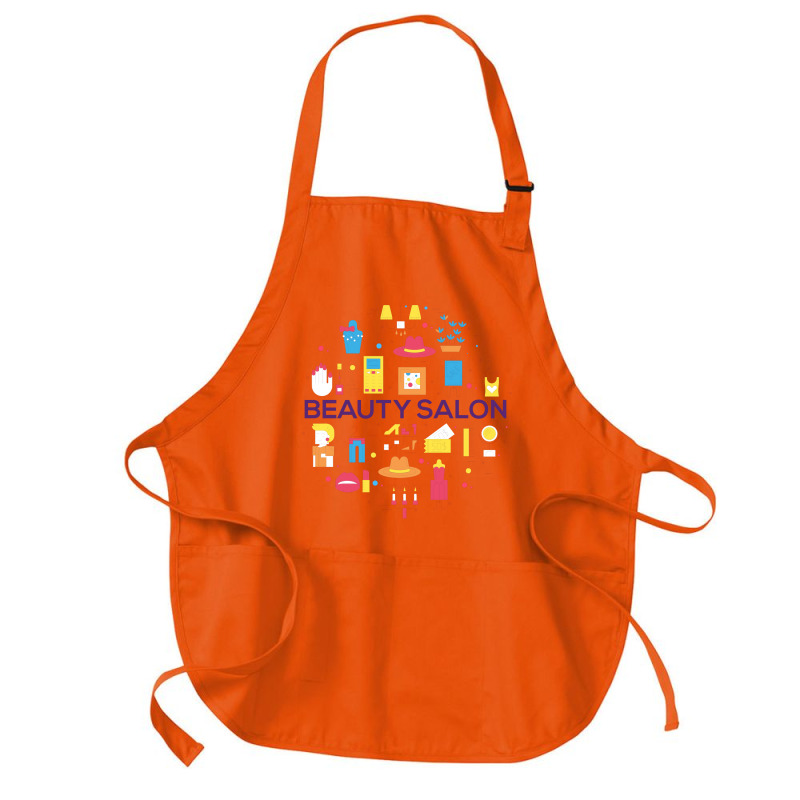 Beauty Salon Doodle Concept Cool (1) Medium-length Apron | Artistshot