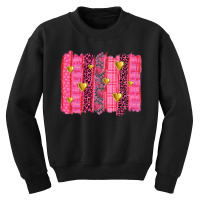 Valentine's Day Brushstroke Youth Sweatshirt | Artistshot