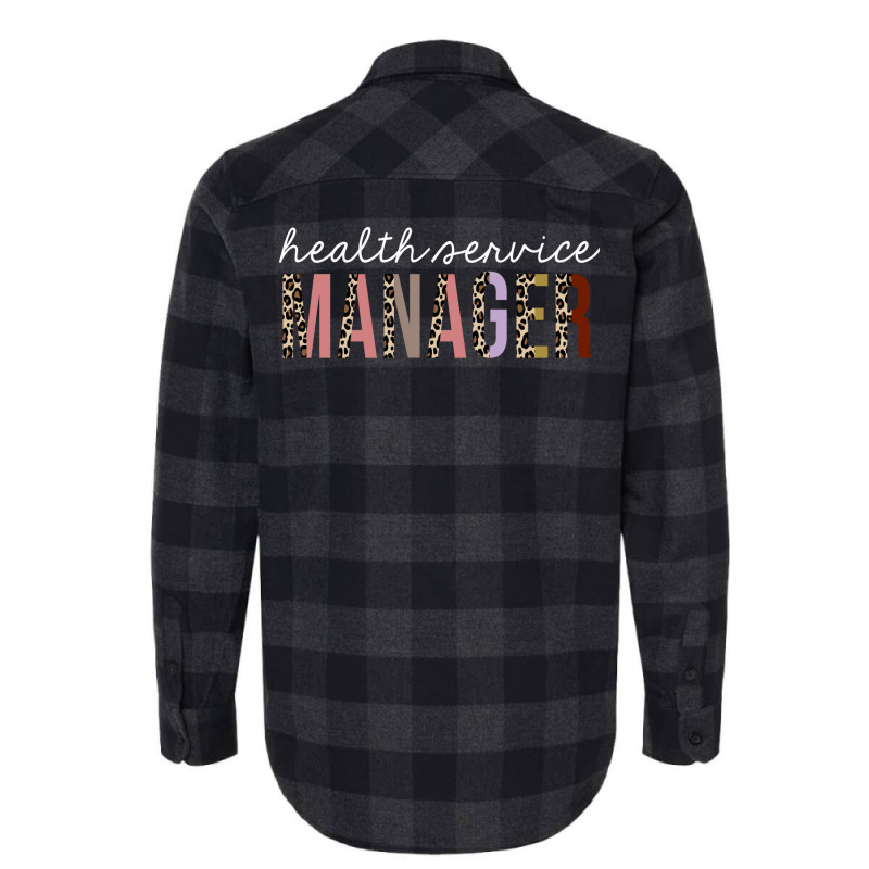 Health Service Manager Leopard Print Funny Gift Hi Flannel Shirt | Artistshot