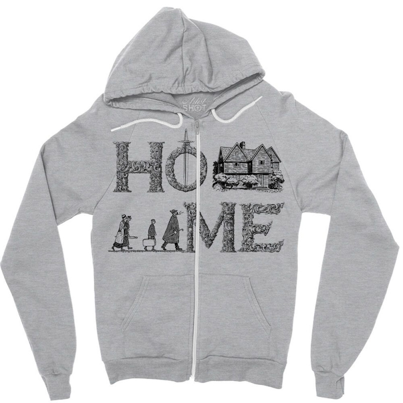 Home Aesthetic Zipper Hoodie | Artistshot