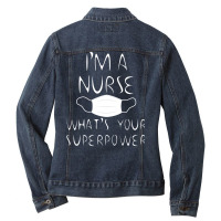 Nursesuperpower Ladies Denim Jacket | Artistshot