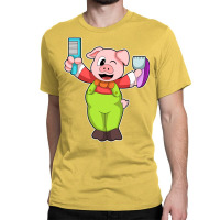 Pig With Comb Razor Love Classic T-shirt | Artistshot