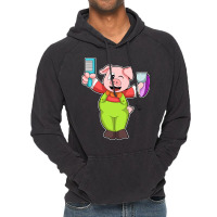 Pig With Comb Razor Love Vintage Hoodie | Artistshot