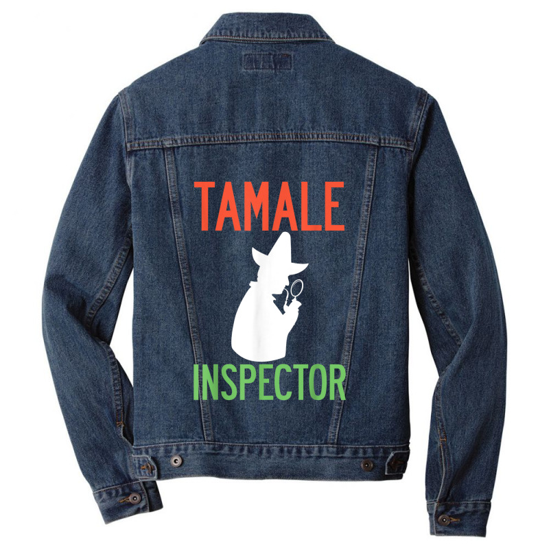 Tamale Inspector Mexican Holiday Christmas Food Champurrado Men Denim Jacket by Yuh2105 | Artistshot