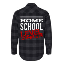 Home School Level Complete Graduation White Nostal Flannel Shirt | Artistshot