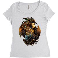 Baldur's Gate Throne Of Bhaal Mythology Women's Triblend Scoop T-shirt | Artistshot