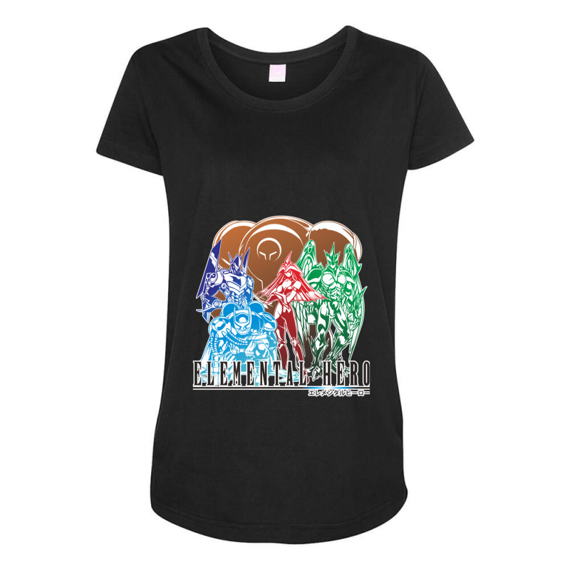 Elemental Hero In Final Fantasy Style Maternity Scoop Neck T-shirt by ChristineMarieAmundsen | Artistshot