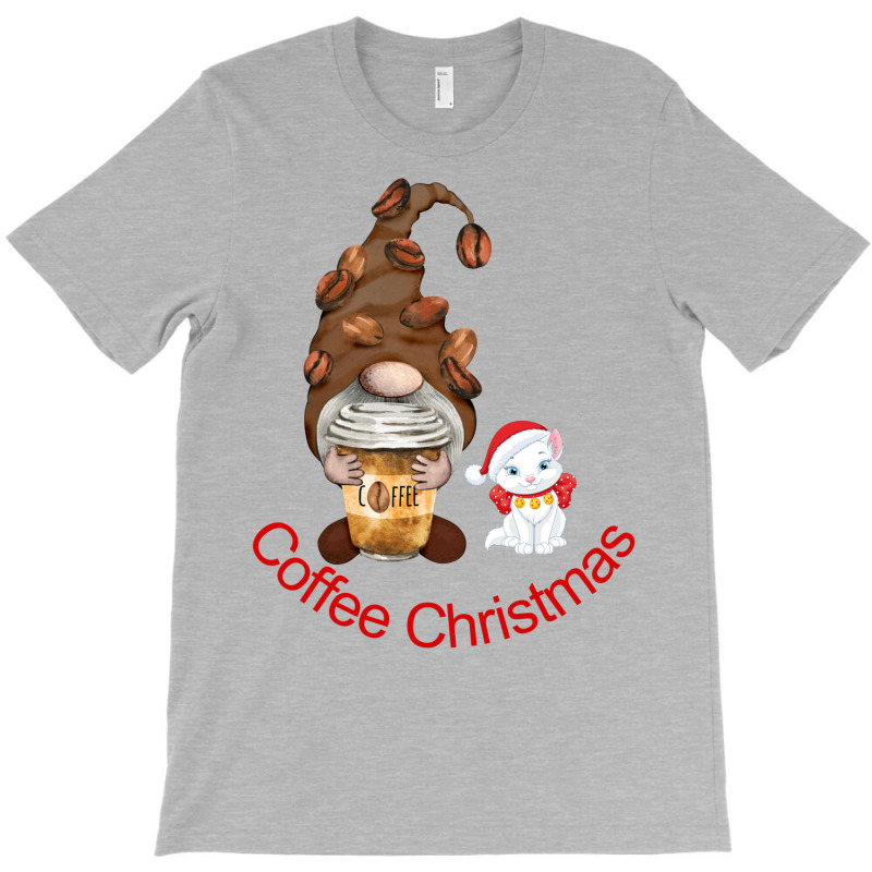 Christmas Coffee And Cat Lover Santa Clause Christ T-shirt | Artistshot