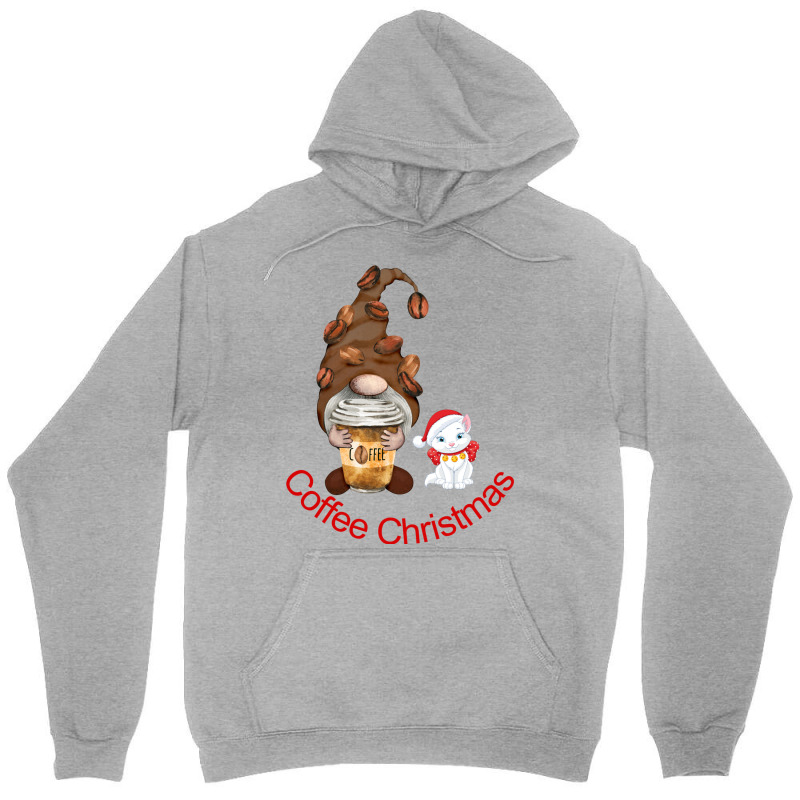 Christmas Coffee And Cat Lover Santa Clause Christ Unisex Hoodie | Artistshot