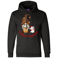 Christmas Coffee And Cat Lover Santa Clause Christ Champion Hoodie | Artistshot