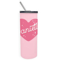 Newjeans New Jeans Danielle Name Typography Tokki Skinny Tumbler | Artistshot