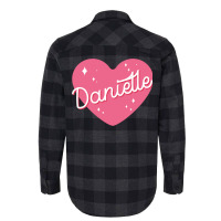 Newjeans New Jeans Danielle Name Typography Tokki Flannel Shirt | Artistshot