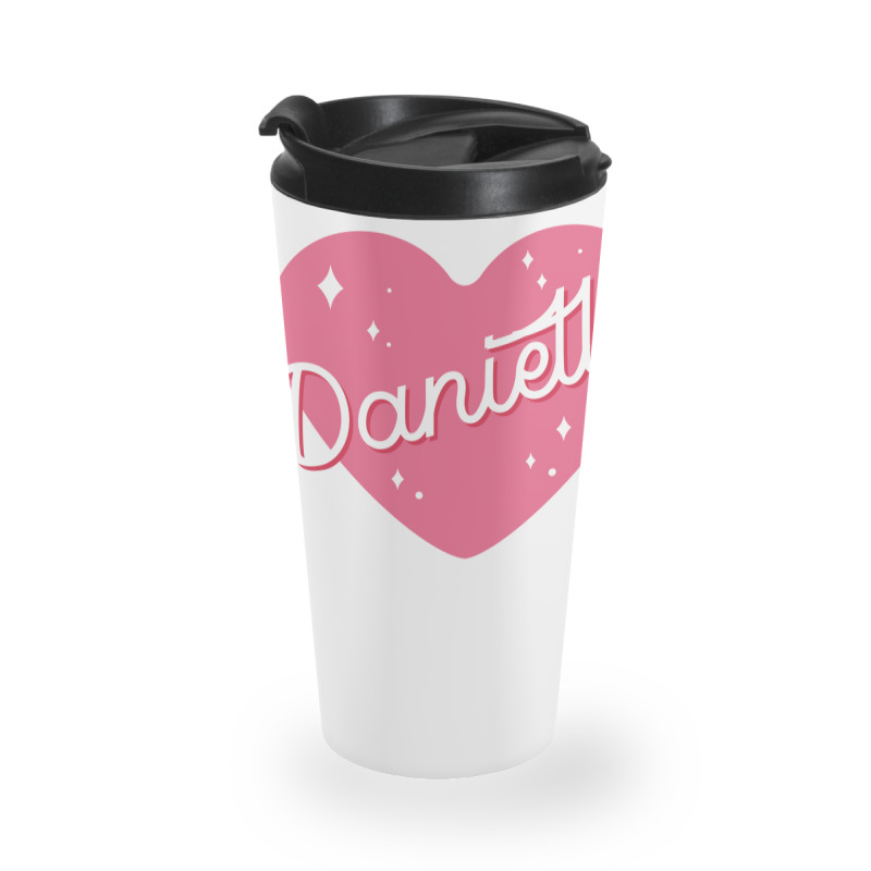 Newjeans New Jeans Danielle Name Typography Tokki Travel Mug | Artistshot