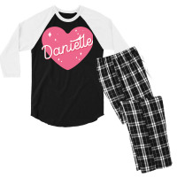 Newjeans New Jeans Danielle Name Typography Tokki Men's 3/4 Sleeve Pajama Set | Artistshot