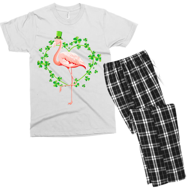 St Patricks Day Shamrock Heart Hat Men's T-shirt Pajama Set by saterseim | Artistshot