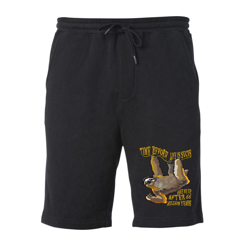 Land Before Time Sloth Edition Fleece Short by be cool | Artistshot