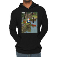 Lady With A Cat. Lightweight Hoodie | Artistshot