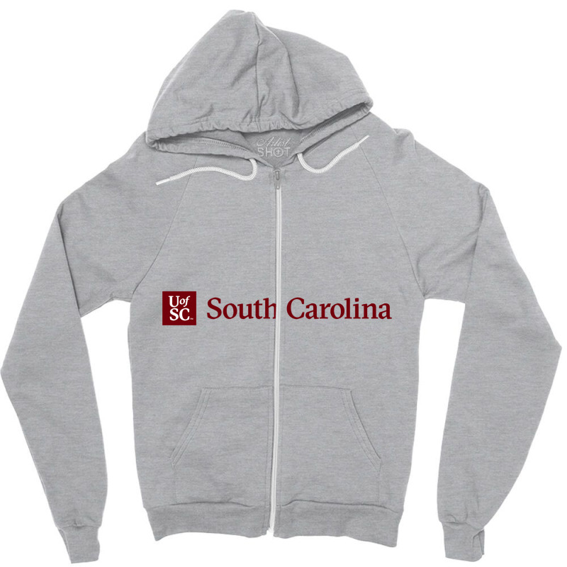 Grid Uofsc Primary Zipper Hoodie | Artistshot