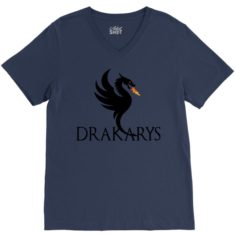 Angry Dragon   Fire V-Neck Tee by azzkaamakham | Artistshot