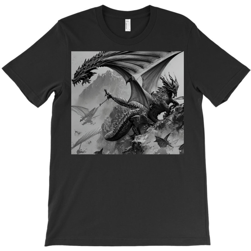 Ai Artwork Dragons T-shirt | Artistshot