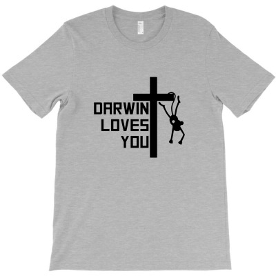 Darwin Loves You T-shirt Designed By Nissashot