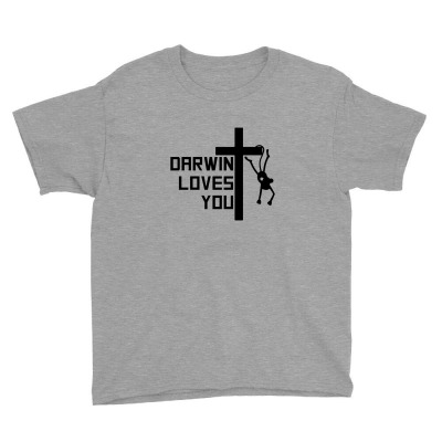 Darwin Loves You Youth Tee Designed By Nissashot