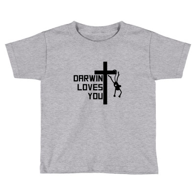 Darwin Loves You Toddler T-shirt Designed By Nissashot