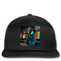 Lion In The Bookstore Library Art Printed Hat | Artistshot