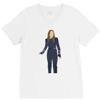 Daisy Johnson Minimalist V-neck Tee | Artistshot