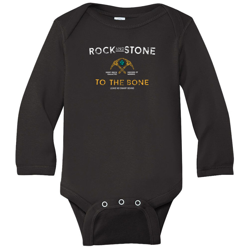 Rock And Stone Minimalism Long Sleeve Baby Bodysuit by MaricelyOrtiz | Artistshot