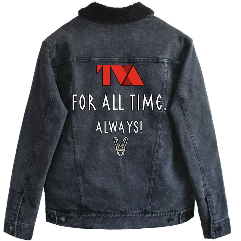 Tva All Time Always. Unisex Sherpa-Lined Denim Jacket by bazazkwstas | Artistshot