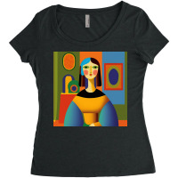 Beauty Girl Seamless Pattern Xii Women's Triblend Scoop T-shirt | Artistshot