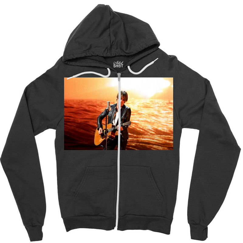 Keith Urban Watch Urban Livestream Concert From His Basement Zipper Hoodie by HollisGonzalez | Artistshot