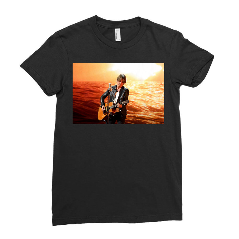 Keith Urban Watch Urban Livestream Concert From His Basement Ladies Fitted T-Shirt by HollisGonzalez | Artistshot