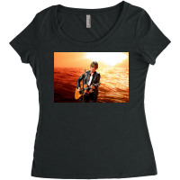 Keith Urban Watch Urban Livestream Concert From His Basement Women's Triblend Scoop T-shirt | Artistshot