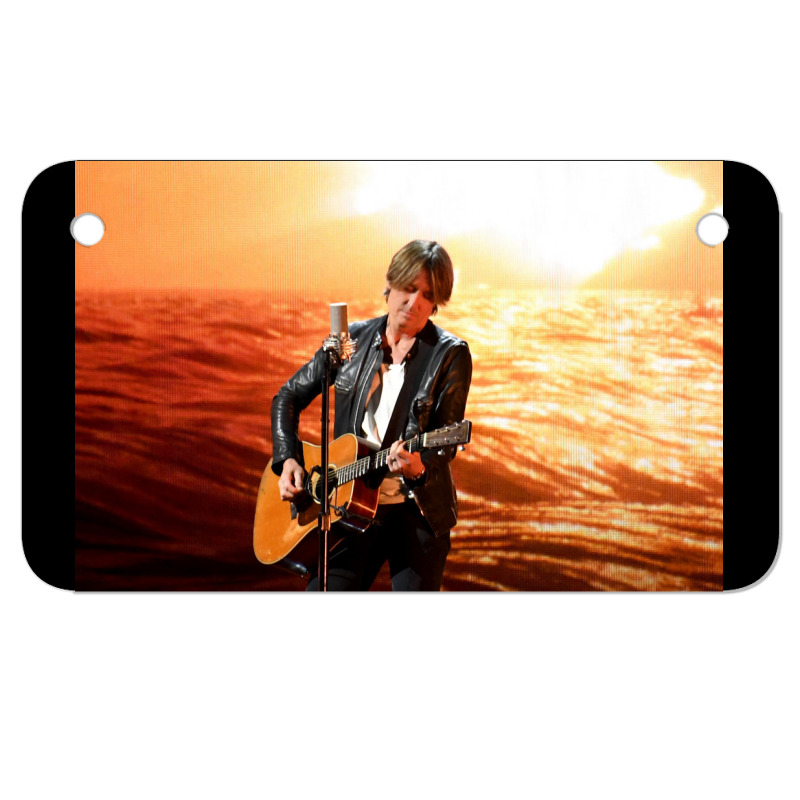 Keith Urban Watch Urban Livestream Concert From His Basement Motorcycle License Plate | Artistshot