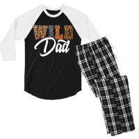 Wild Dad Zoo Born Wild Birthday Safari Jungle T Sh Men's 3/4 Sleeve Pajama Set | Artistshot