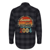 18 Year Old Gifts Awesome Since September 2004 18t Flannel Shirt | Artistshot