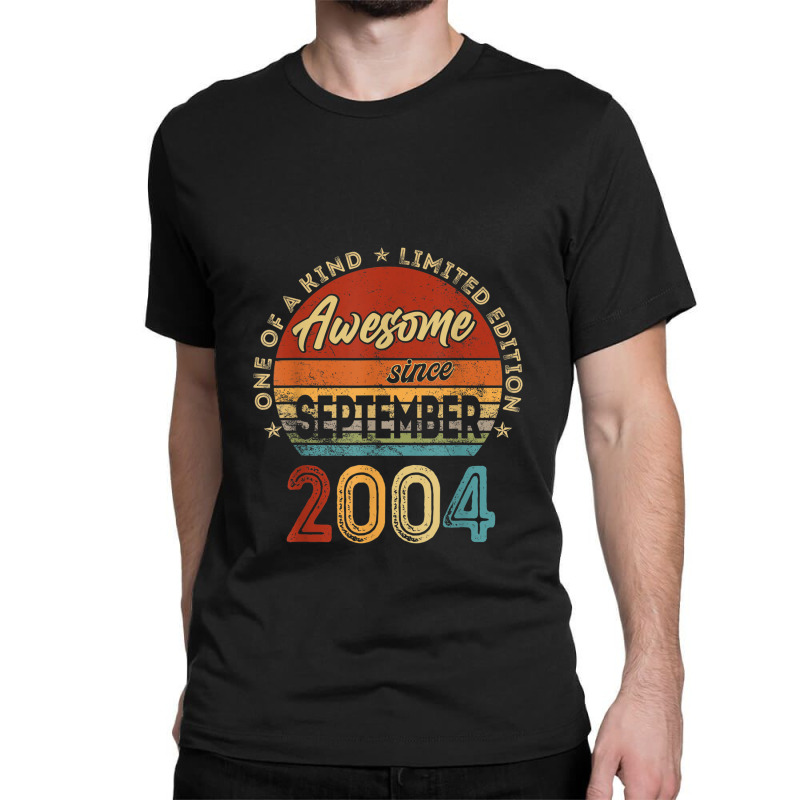 18 Year Old Gifts Awesome Since September 2004 18t Classic T-shirt | Artistshot