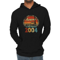 18 Year Old Gifts Awesome Since September 2004 18t Lightweight Hoodie | Artistshot