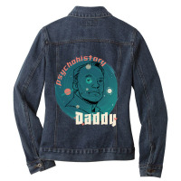 Psychohistory Cream Daddy Version Ladies Denim Jacket | Artistshot