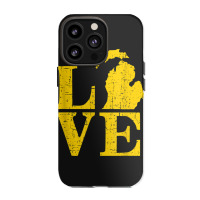 Love Michigan Vintage Mi Wolverine State Pride T S Iphone 13 Pro Case | Artistshot