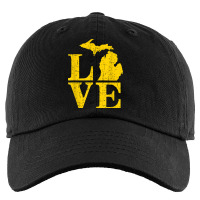 Love Michigan Vintage Mi Wolverine State Pride T S Kids Cap | Artistshot