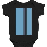 Light Bluenavy Racing Stripe Baby Bodysuit | Artistshot