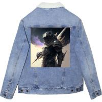 Robotman Picture Unisex Sherpa-lined Denim Jacket | Artistshot