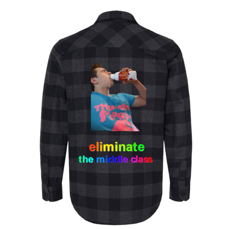 Eliminate The Middle Class Flannel Shirt | Artistshot