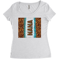 Leopard Nana Women's Triblend Scoop T-shirt | Artistshot